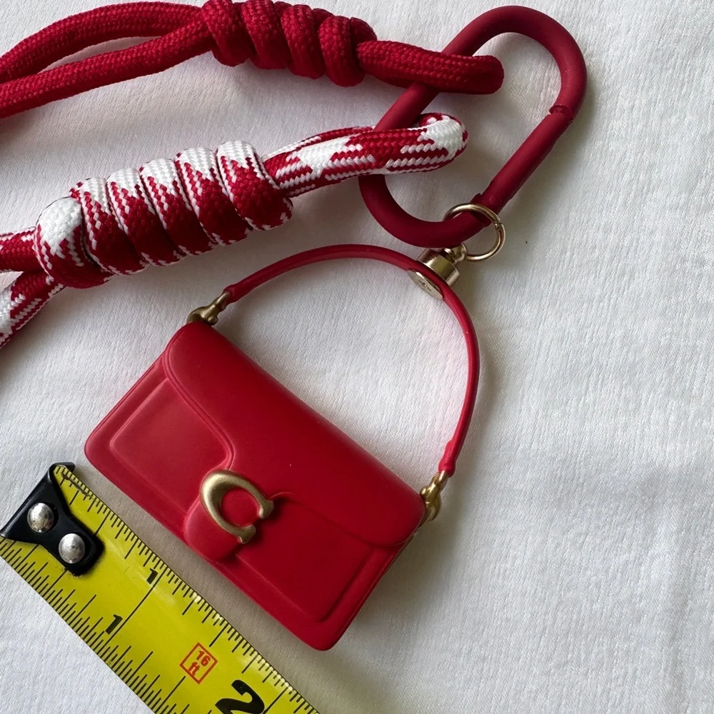 Coach Tabby Lunar new year bag charm red/gold_5